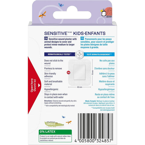 Pansements Sensitive Enfants XL – 10 pansements