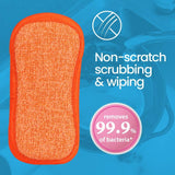 White Magic - Eco Basics Washing Up Pad Tangerine 1pk Pack of 7