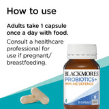 Blackmores Probiotics+ Immune Defence 30 Capsules