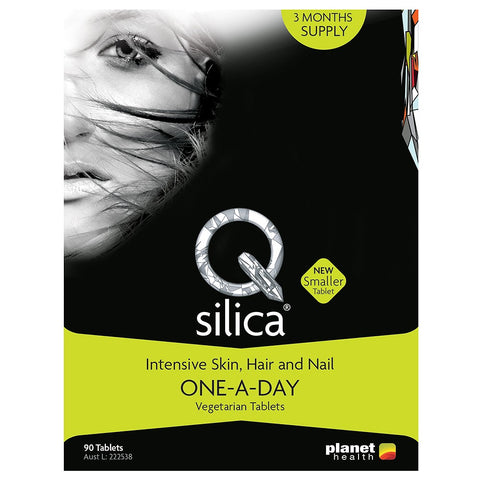 Qsilica One A Day Intensive Skin Hair & Nails 90 Tablets