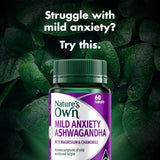 Nature's Own Mild Anxiety Ashwagandha 60 Tablets