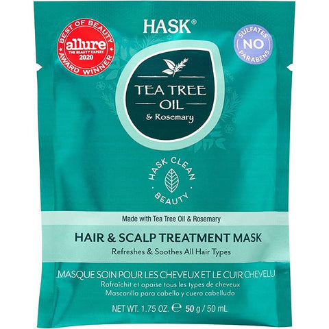 HASK TEA TREE & ROSEMARY HAIR MASK 50G