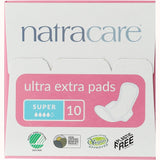 Natracare Ultra Extra Pads Super with Organic Cotton Cover x 10 Pack