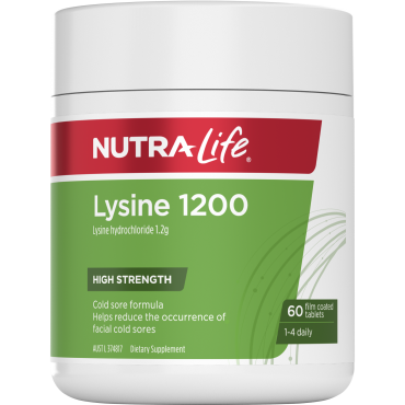 Nutra-Life L-Lysine 1200mg 60 Tablets