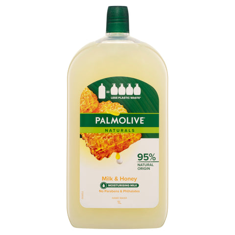 Palmolive Naturals Liquid Hand Wash Soap Milk & Honey Refill 1l