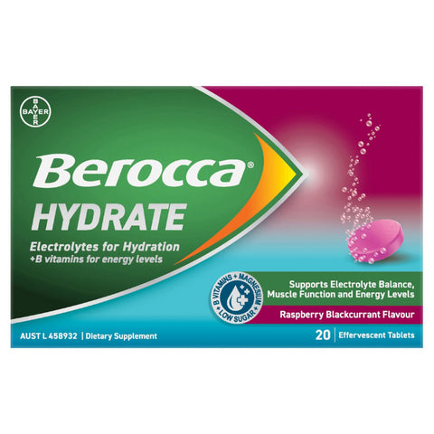 Berocca Hydrate Blackcurrant 20's