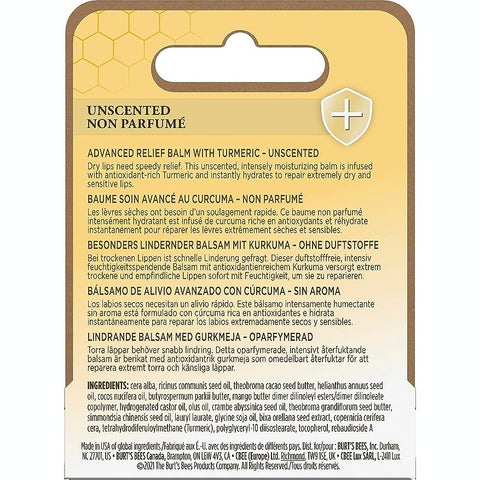 Burt's Bees® 100% Natural Origin Unscented Lip Balm 4.25g
