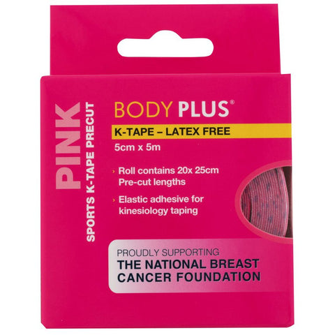 Body Plus Kinesiology Sports Tape 5cm x 5m Pink