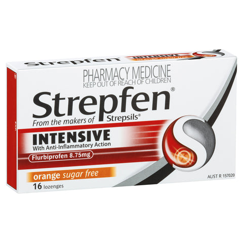 Strepfen Anti-Inflammatory Intensive Lozenge 16s (Orange - Sugar Free)