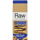 Amazonia Raw Protein Bar Salted Caramel Choc Crisp 40g Pack of 10