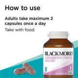 Blackmores Cranberry Forte 50,000mg 90 Capsules