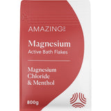 Amazing Oils Magnesium Active Bath Flakes Magnesium Chloride & Menthol 800g