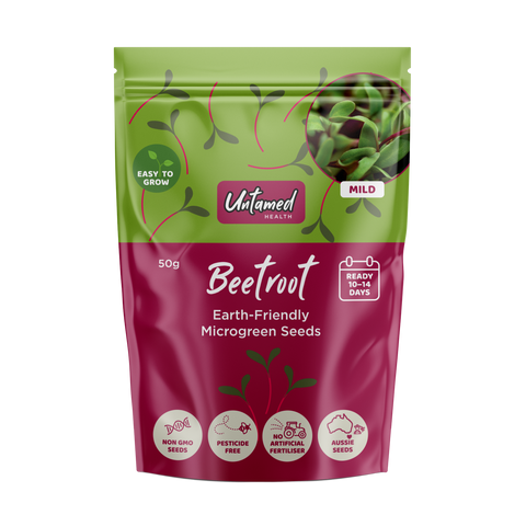 Untamed Health Beetroot Microgreens Seeds 50g