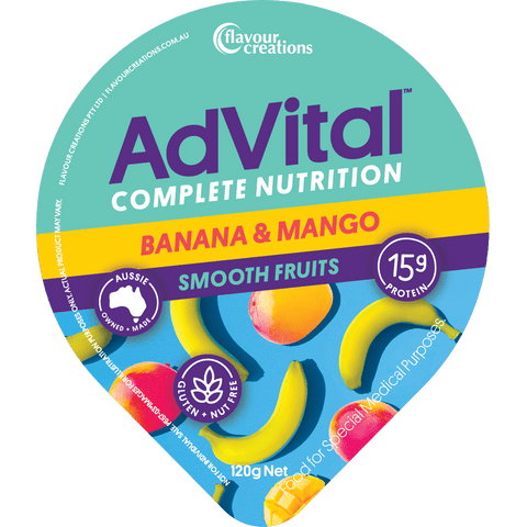 Advital Nutritionally Complete Smooth Banana & Mango 12x120g