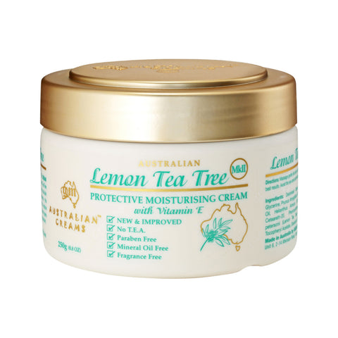 Australian Creams MkII Lemon Tea Tree Protective Moisturising Cream With Vitamin E 250g