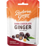 Buderim Ginger Dark Chocolate Ginger Zesty and Rich 12x40g