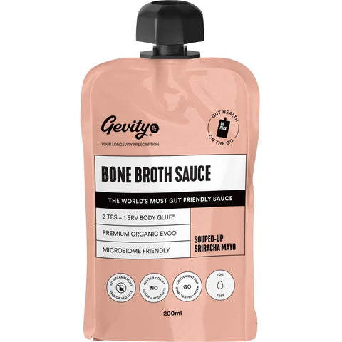 Gevity Rx Bone Broth Sauce Mayo Sriracha 200ml Pouch