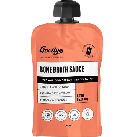 Gevity Rx Bone Broth Bbq Better Belly 200ml Pouch