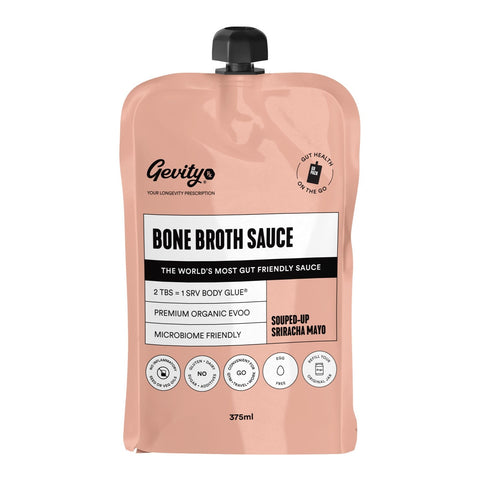 Gevity Rx Bone Broth Sauce Mayo Sriracha 375ml Pouch