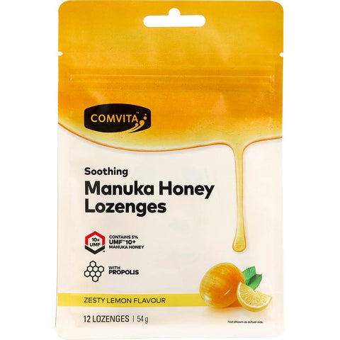 COMVITA Manuka Honey Lozenges Zesty Lemon 12x4.5g