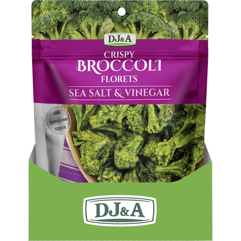 DJ&A Crispy Broccoli Florets Sea Salt & Vinegar 12x25g