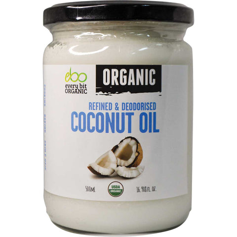 EVERY BIT ORGANIC Coconut Oil Refined & Deodorised 500ml