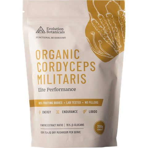 EVOLUTION BOTANICALS Organic Cordyceps Militaris Elite Performance 200g