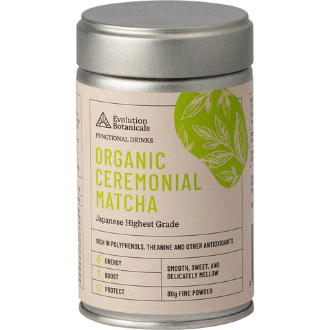 EVOLUTION BOTANICALS Organic Ceremonial Matcha Japanese Highest Grade 80g