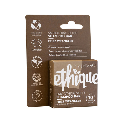 Ethique Bar Shampoo Soothing Solid Frizz Wrangler Nourishes Dry Hair 15g