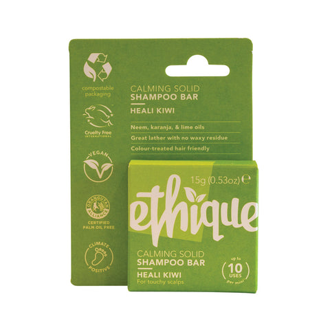 Ethique Bar Shampoo Calming Solid Heali Kiwi For Touchy Scalps 15g