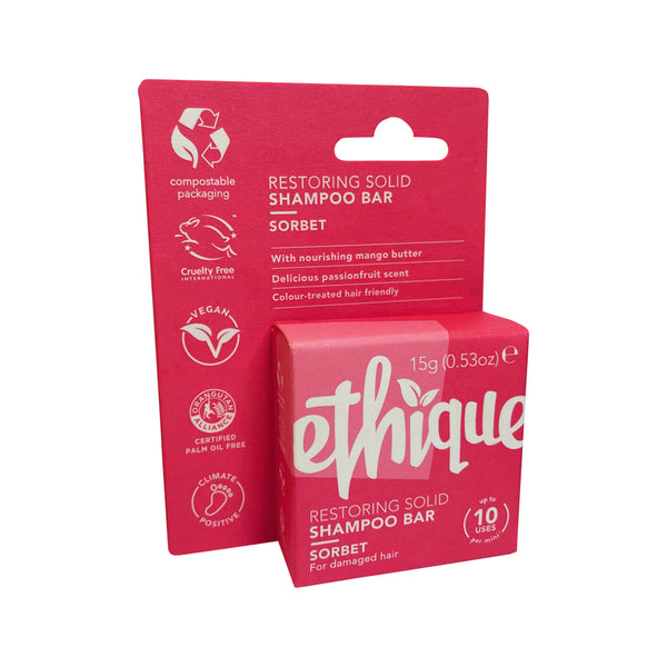 Buy Ethique Bar Shampoo Restoring Solid Sorbet (For Balanced Hair) 15g ...