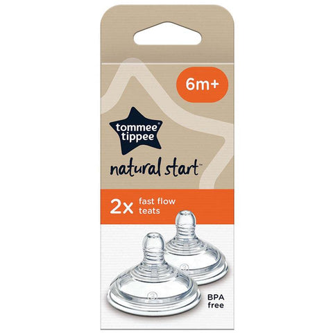 Tommee Tippee Natural Start Fast Flow Teats 2 Pack