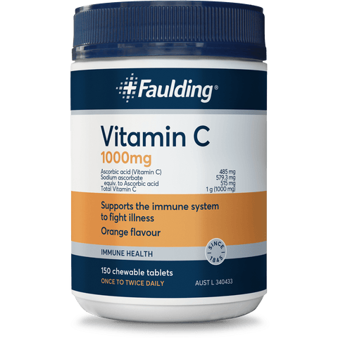 Faulding Remedies Vitamin C 1000mg Chewable 150 Tabs