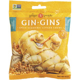 THE GINGER PEOPLE Gin Gins Ginger Candy Bag Chewy - Spicy Turmeric 12x 60g