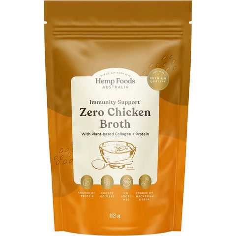 HEMP FOODS AUSTRALIA Zero Chicken Broth Immunity Support 112g