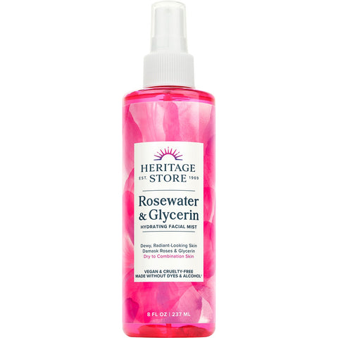 HERITAGE STORE Rosewater & Glycerin Hydrating Facial Mist 237ml