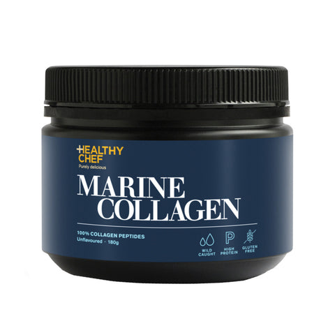 The Healthy Chef Marine Collagen 100% Collagen Peptides Unflavoured 180g