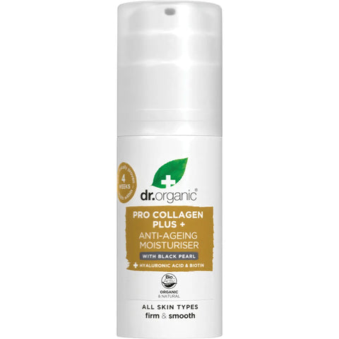 DR ORGANIC Pro Collagen Plus+ Anti Aging Moisturiser With Black Pearl 50ml