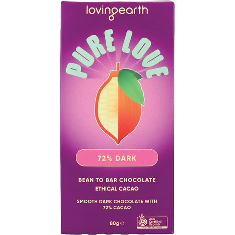 LOVING EARTH 72% Dark Chocolate 11x80g