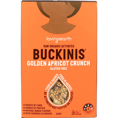 LOVING EARTH Buckinis Golden Apricot Crunch 400g