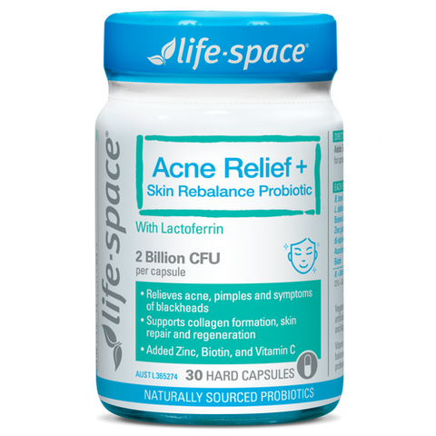 Life Space Acne Relief + Skin Rebalance 30 Capsules