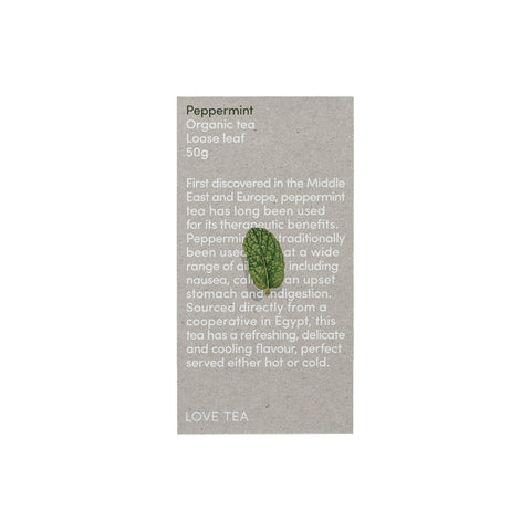 Love Tea Organic Peppermint Tea Loose Leaf 50g