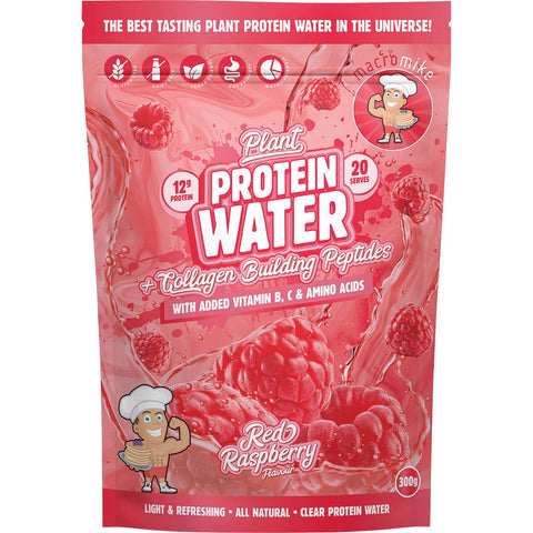 MACRO MIKE Plant Protein Water Red Raspberry 300g