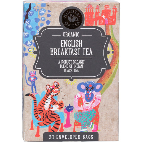 MINISTRY OF TEA Organic English Breakfast Tea Bags 25pk