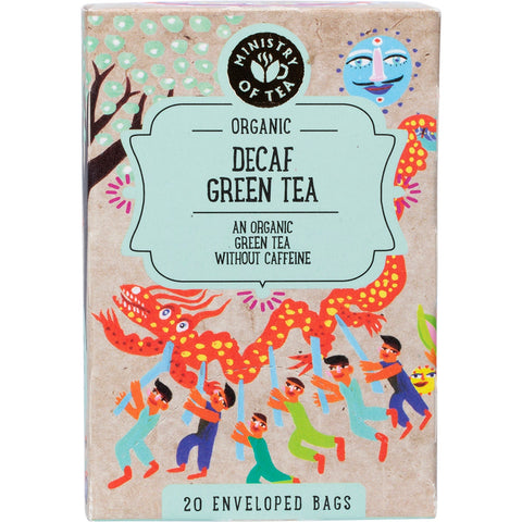 MINISTRY OF TEA Organic Decaf Green Tea Bags 20pk