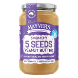 Mayver's Peanut Butter with 5 Seeds 375g Pack of 6