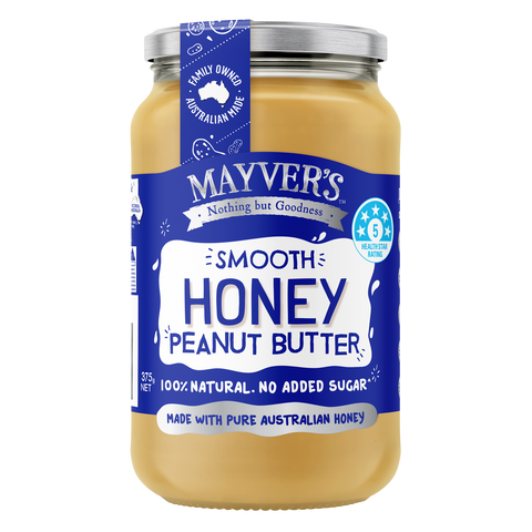 Mayver's Peanut Butter with Honey 375g Pack of 6