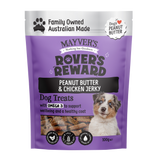 Mayver's Rover's Reward Peanut Butter & Chicken Jerk 100g Pack of 8