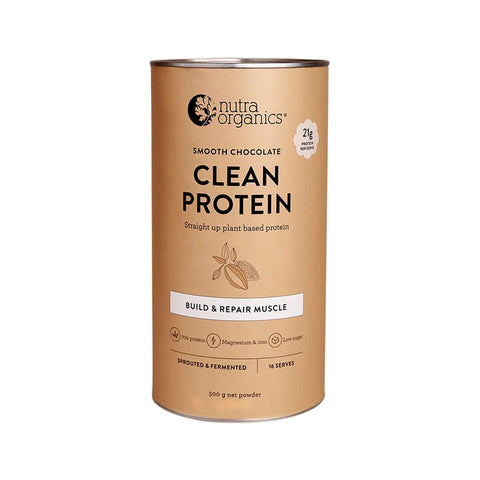 Nutra Organics Clean Protein Smooth Chocolate 500g