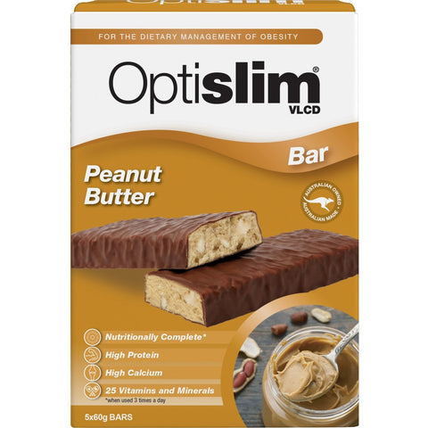 Optislim VLCD Bar Peanut Butter 5 Pack